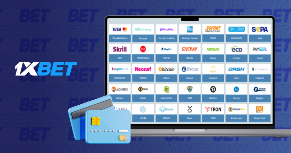 Платежные методы в приложении 1xBet